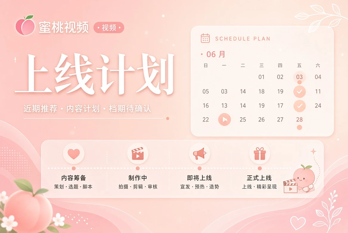 蜜桃视频日程状态整理